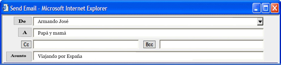 cabecera de correo electrónico