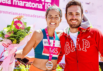 Atleta con medalla